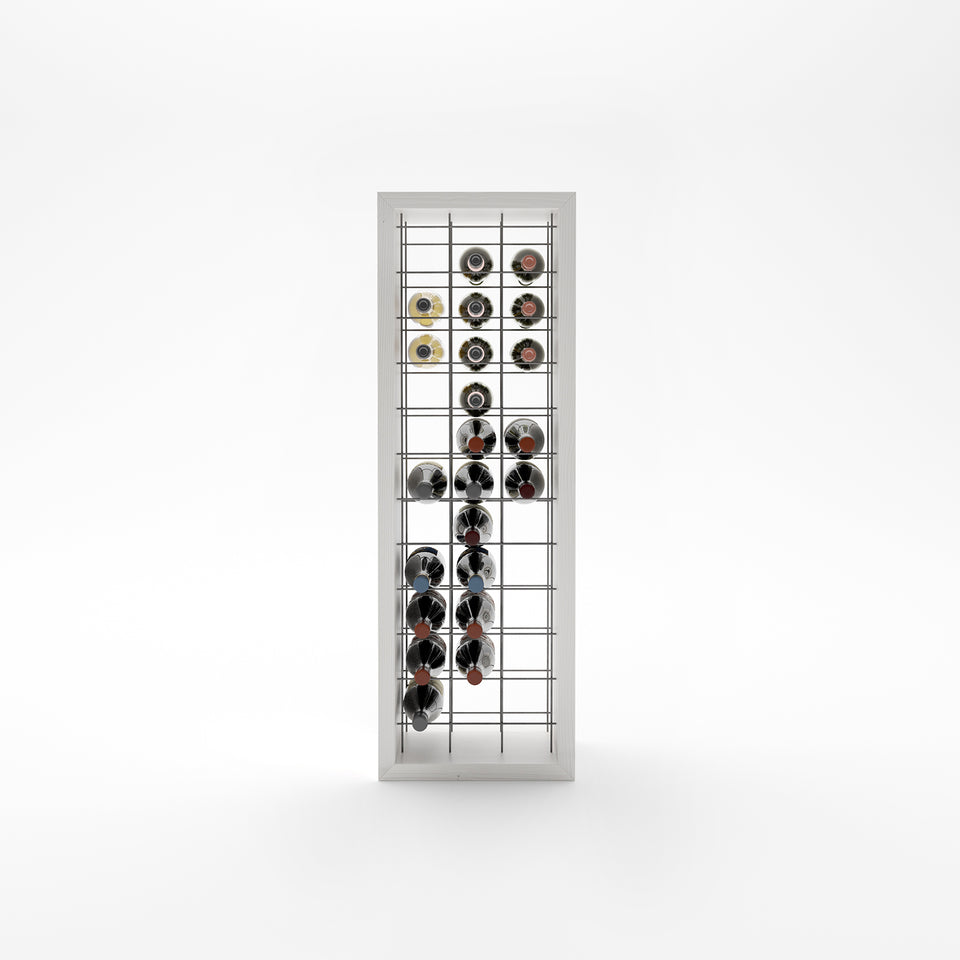 Portabottiglie in legno con led