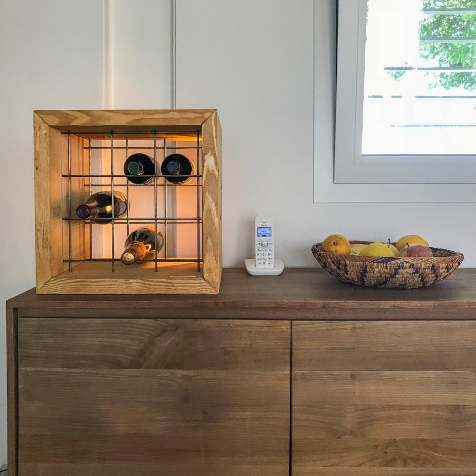 cantinetta vini in legno