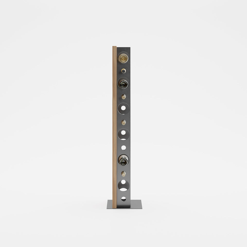 Portabottiglie da parete industrial design