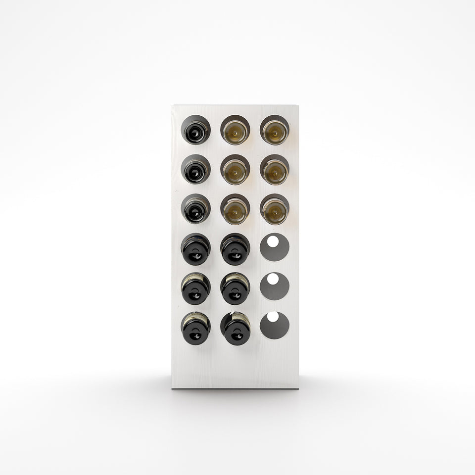 Portavino industrial design bianco