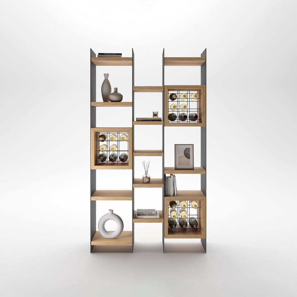 libreria ferro e legno