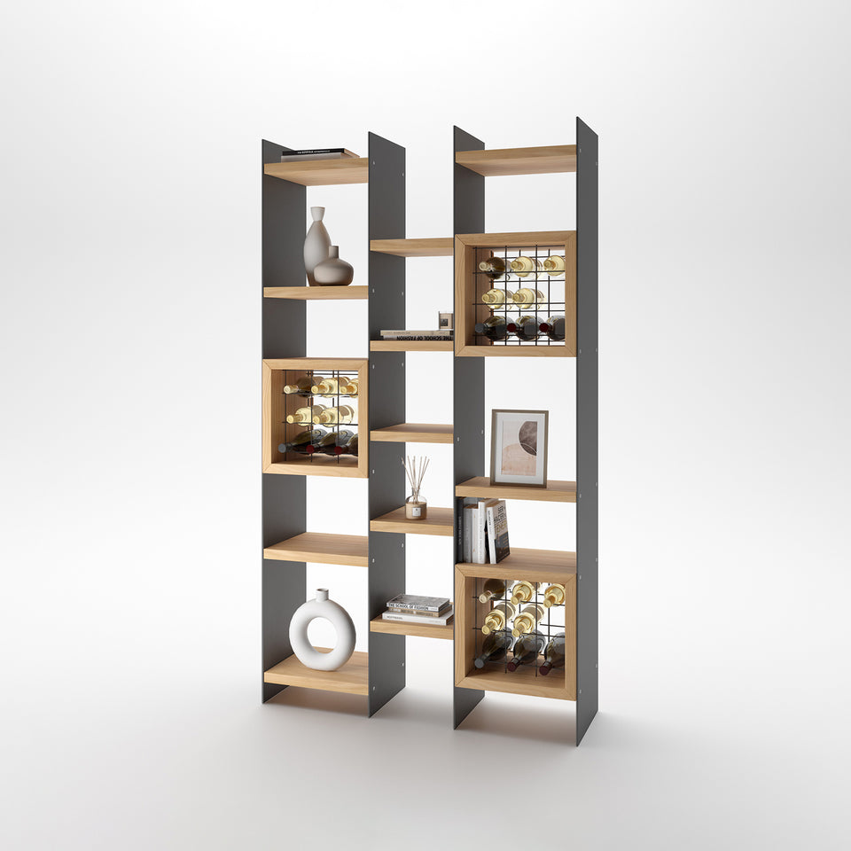 libreria ferro e legno